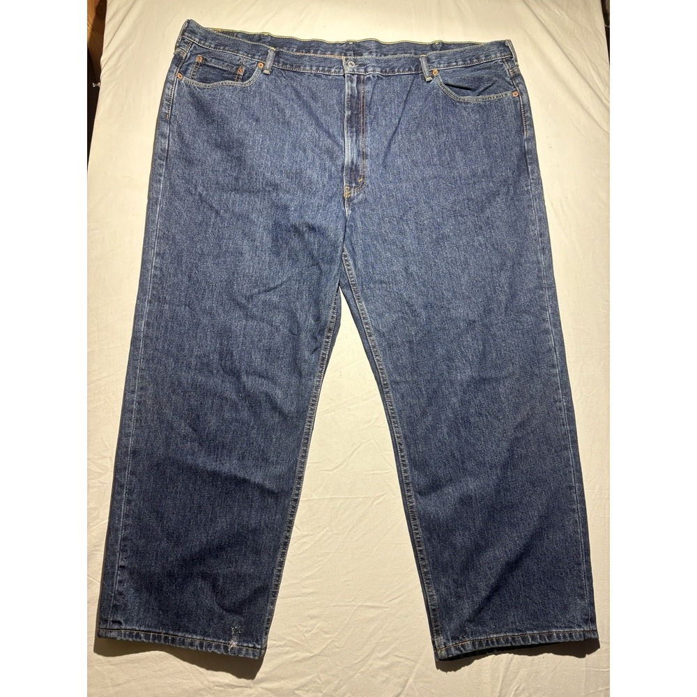 Levis 550 Relaxed Fit Jeans Mens 52x29 Blue Denim Big Tall Cotton Pants